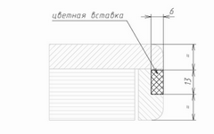 Изображение цветной вставки